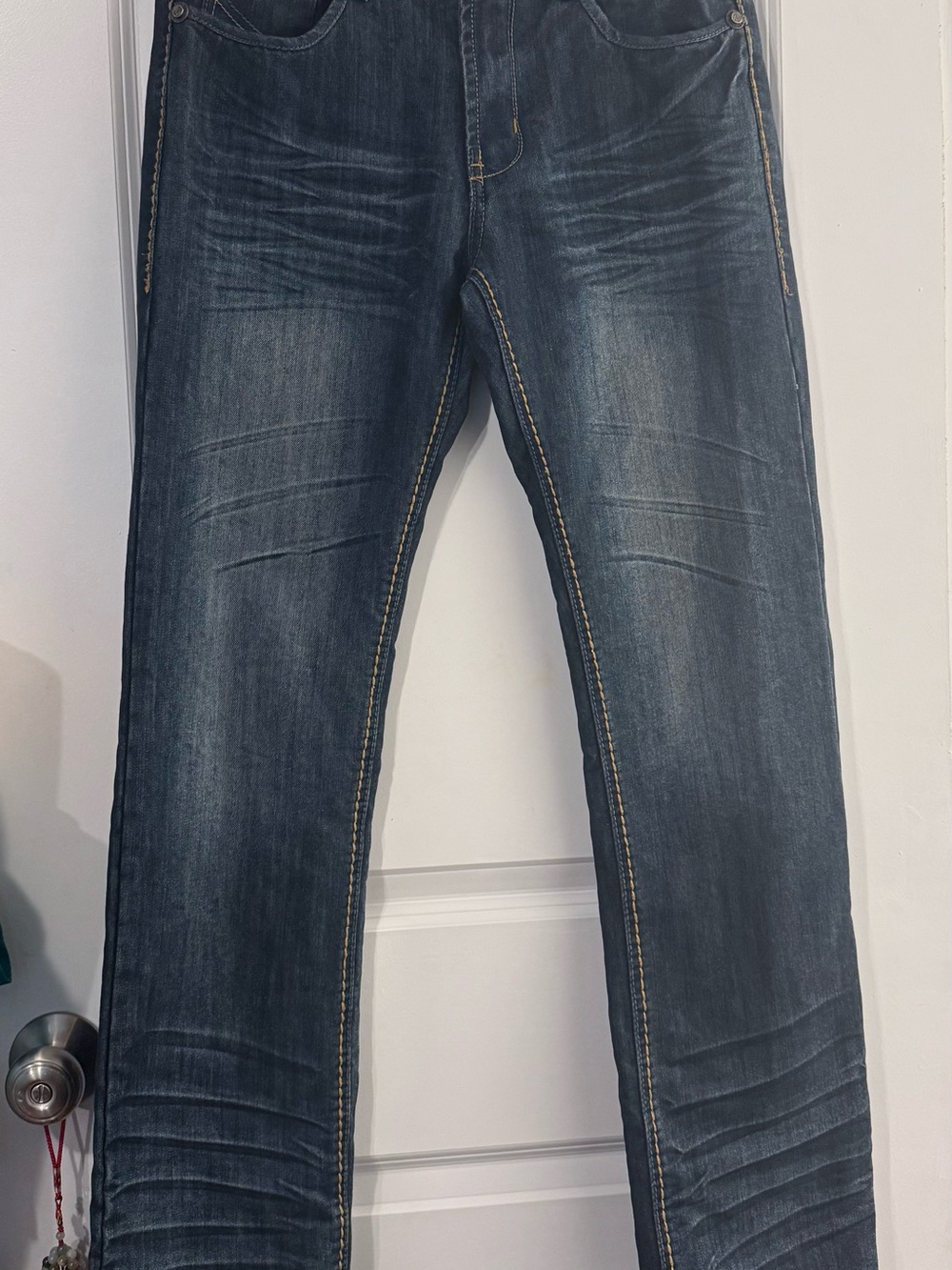 Ring of Fire Men’s Slim Straight Springdale St Dark Wash Jeans 32x34 Rock & Roll